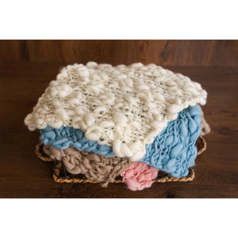 Baby Nursery Artwork - Couverture pour bébé mérinos en tricot