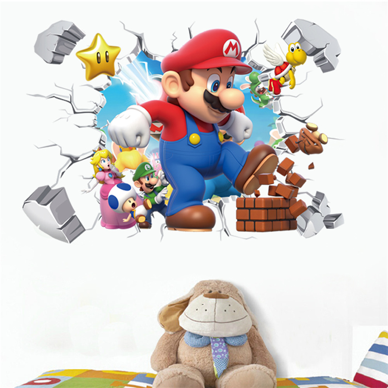 Baby Nursery Game - Autocollant mural 3D de personnages de