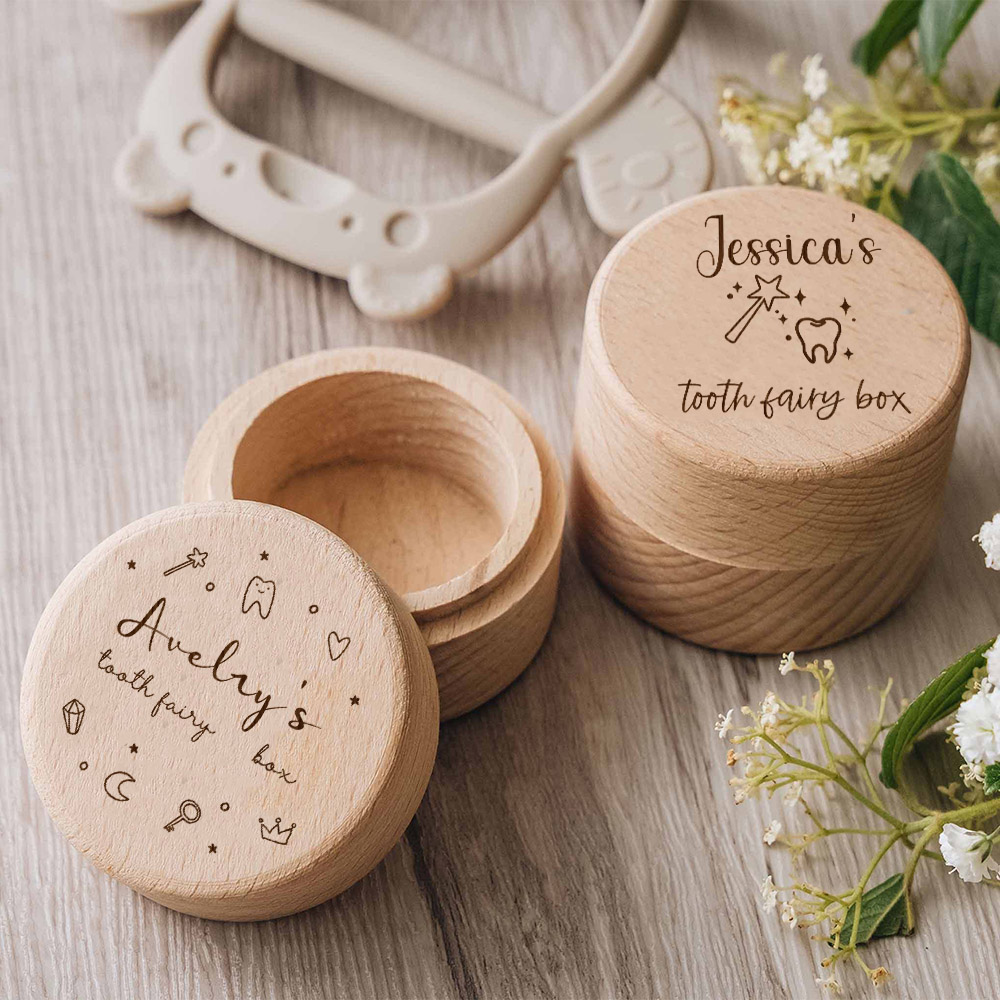 Baby Keepsake Box - Boîte de fée des dents personnalisée,