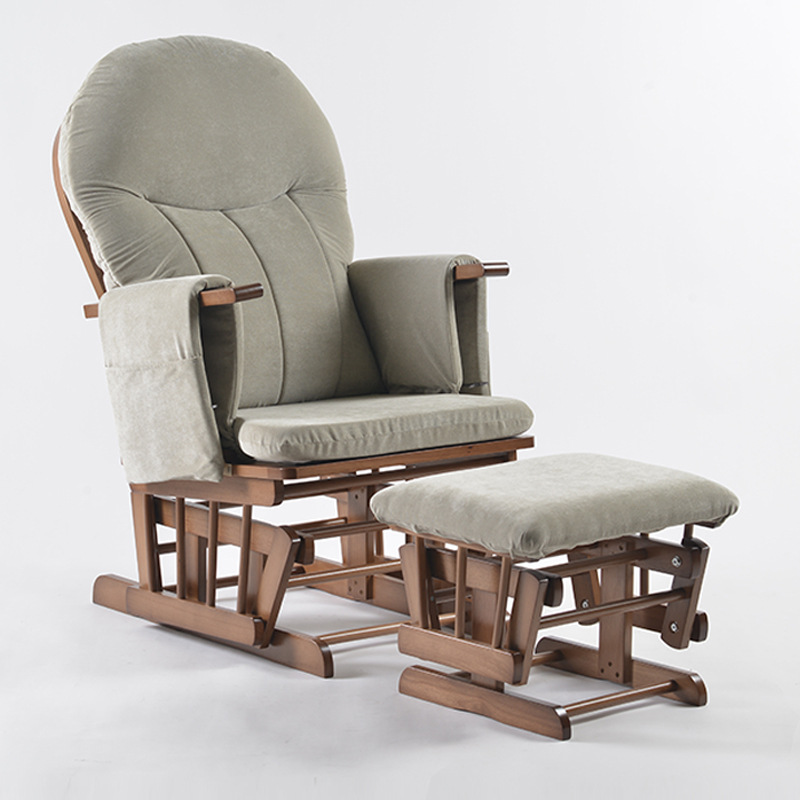 Baby Nursery Glider Chair - Fauteuil à bascule moderne en bois