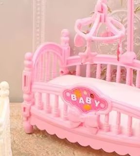Baby Nursery Game - Maison de poupée Miniature 1:12, Mini
