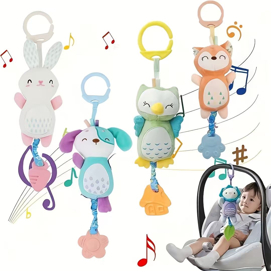 Baby Nursery Equipment - Jouet suspendu en peluche avec clochettes