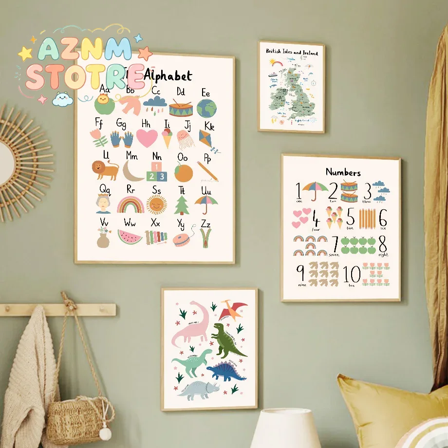 Baby Nursery Artwork - Tableau mural sur toile représentant le