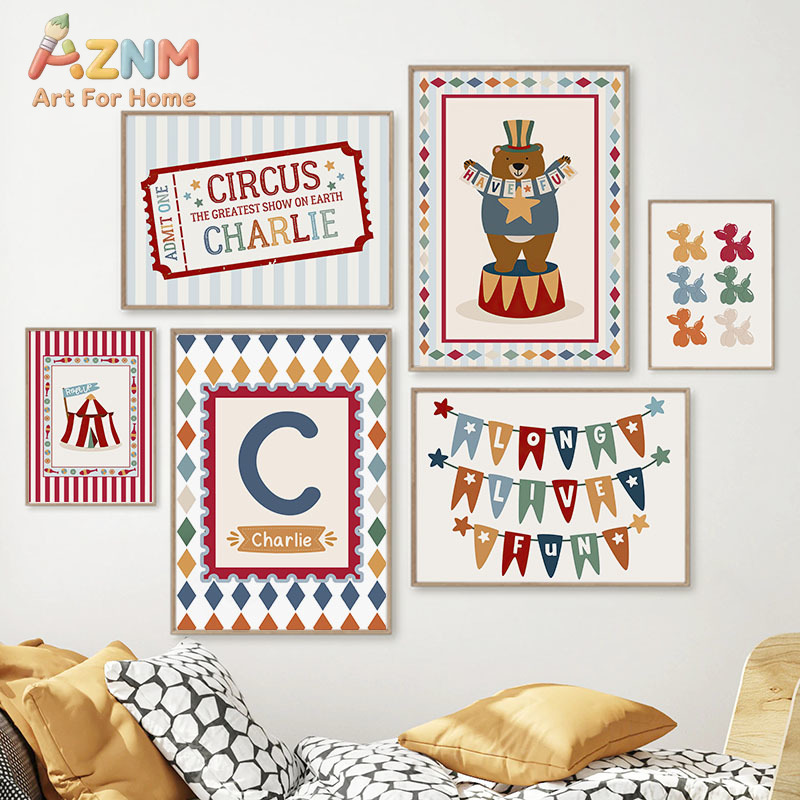 Baby Nursery Wall Art - Tableau mural en toile avec citations
