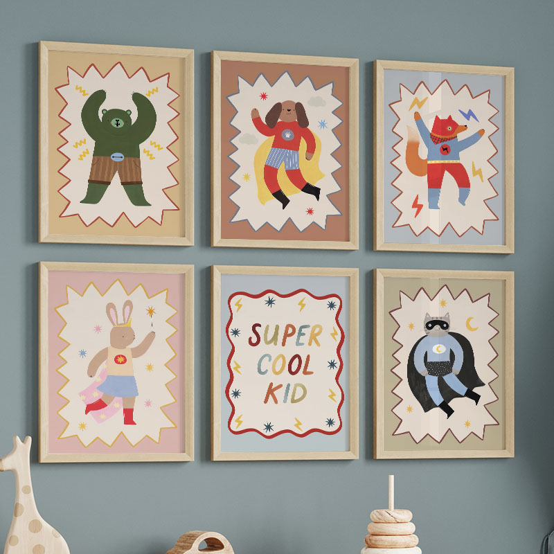 Baby Nursery Wall Art - Peinture sur toile murale pour chambre