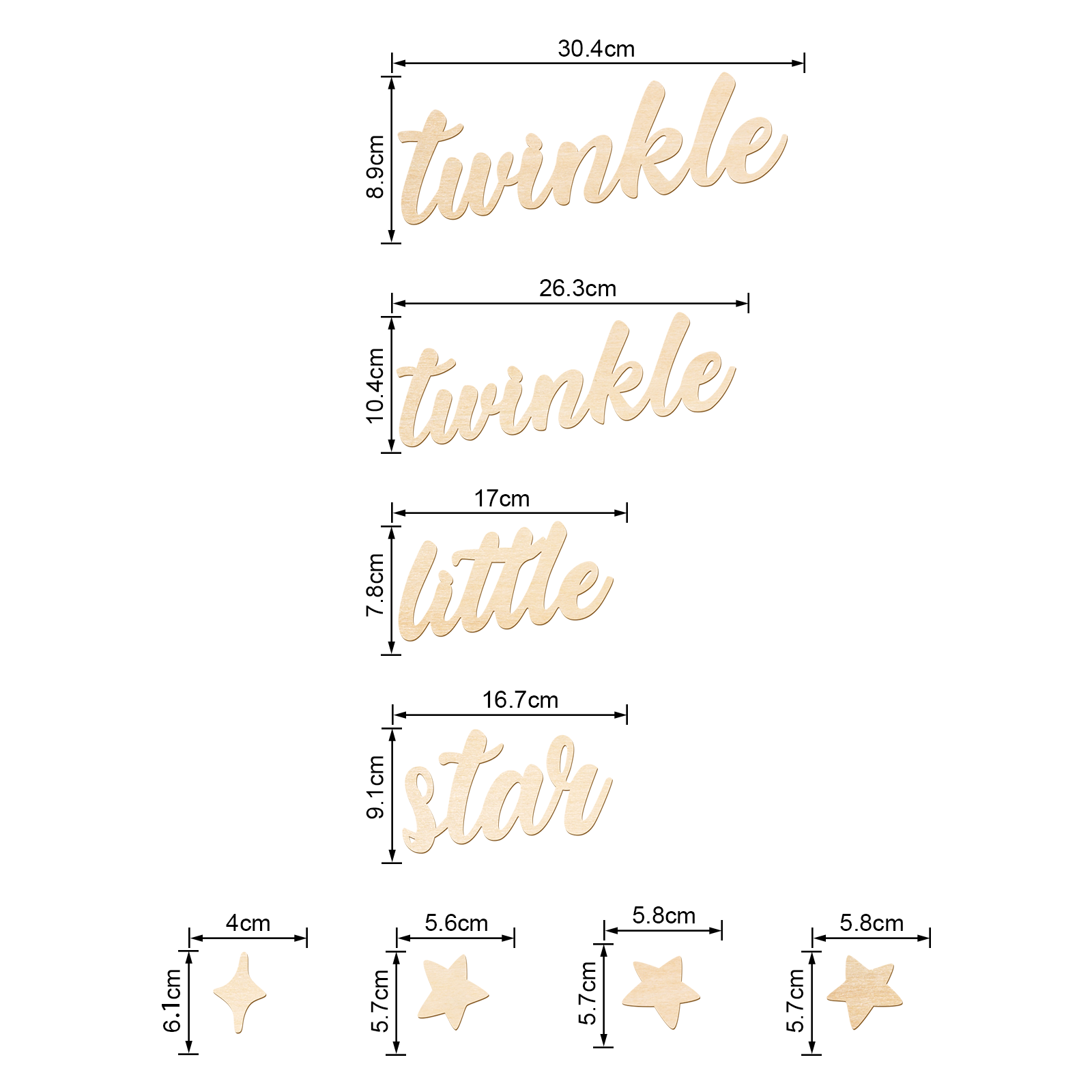 Panneau en bois Twinkle Twinkl - Baby Nursery Wall Art avis et prix