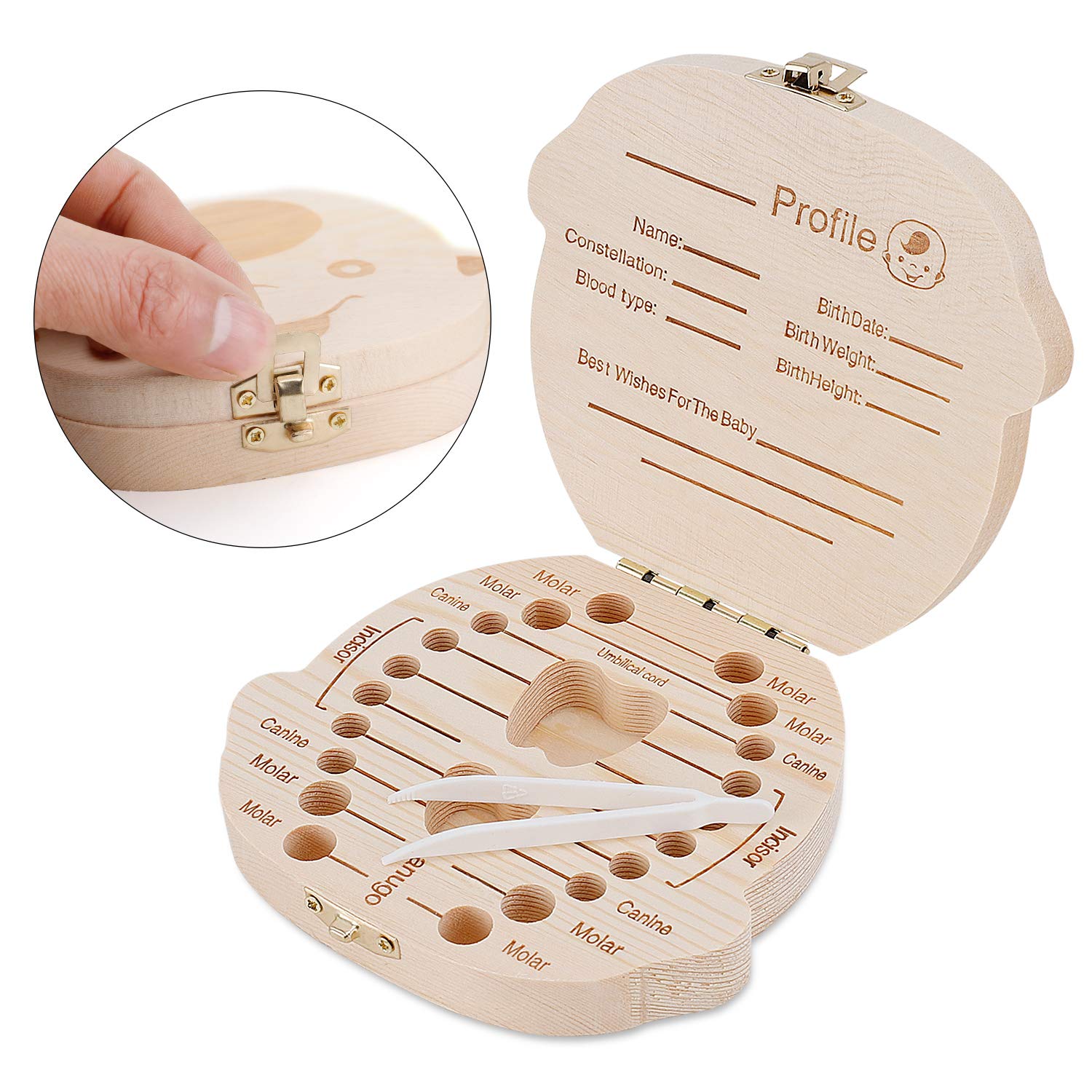 1 boîte à dents de lait en boi - Baby Keepsake Box avis et prix