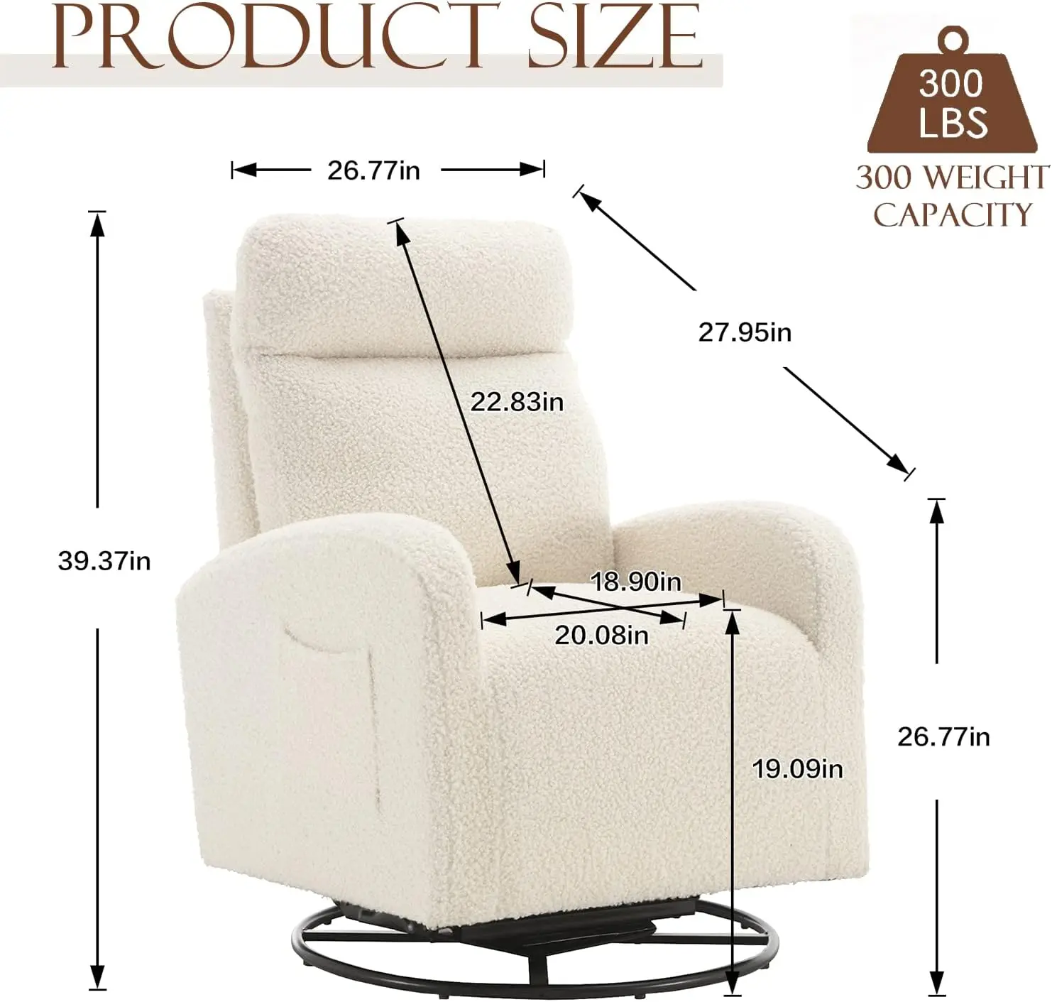 Fauteuil pivotant moderne, fau - Baby Nursery Glider Chair avis et prix