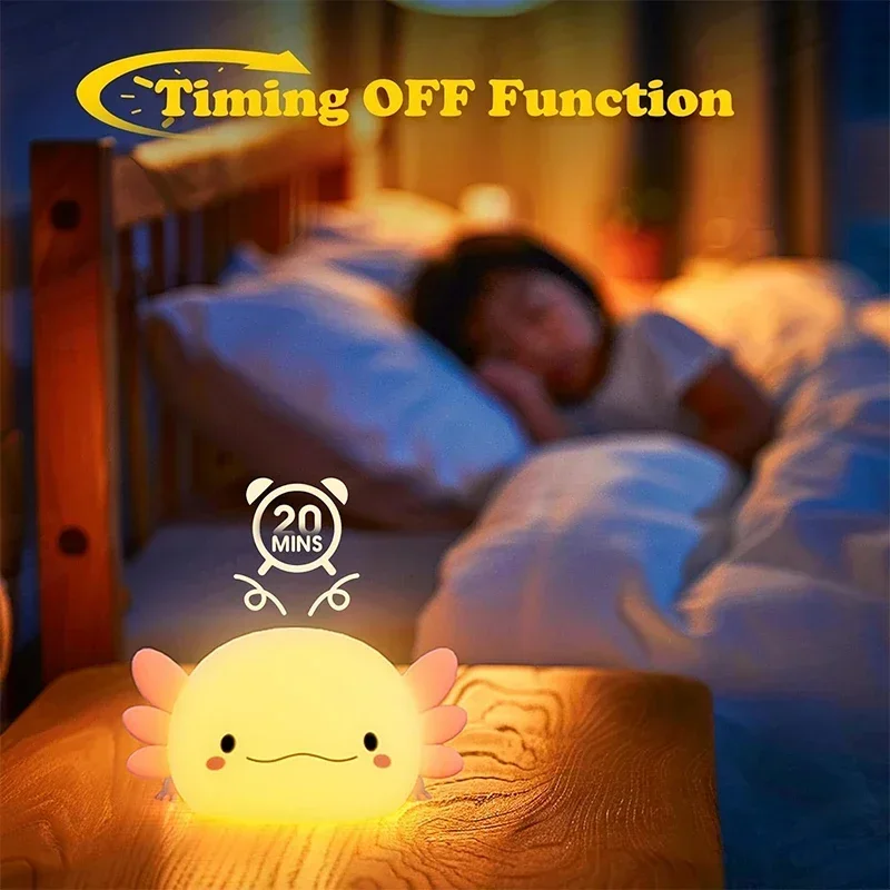 Axolotl – veilleuse en Silicon - Baby Nursery Equipment avis et prix