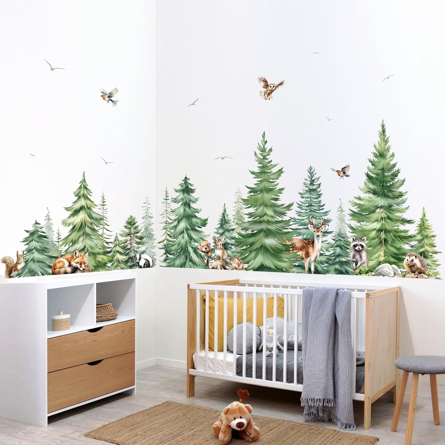 Grand aquarelle pin animaux st - Baby Nursery Plants avis et prix