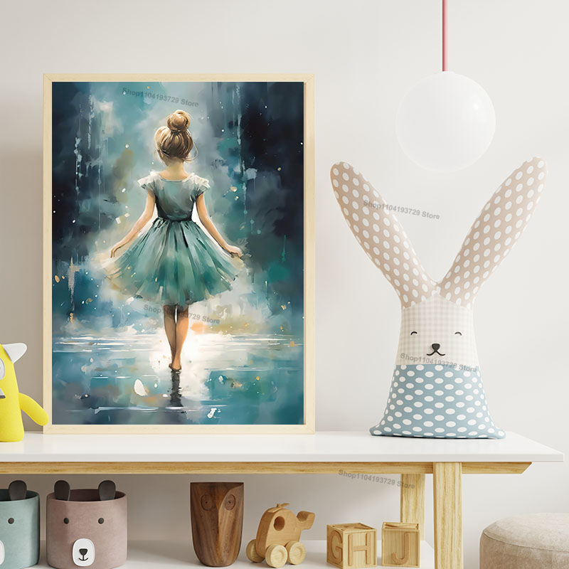 Peinture sur toile de fille da - Baby Nursery Wall Art avis et prix