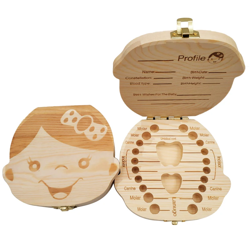 Boîte à dents de lait en bois  - Baby Keepsake Box avis et prix