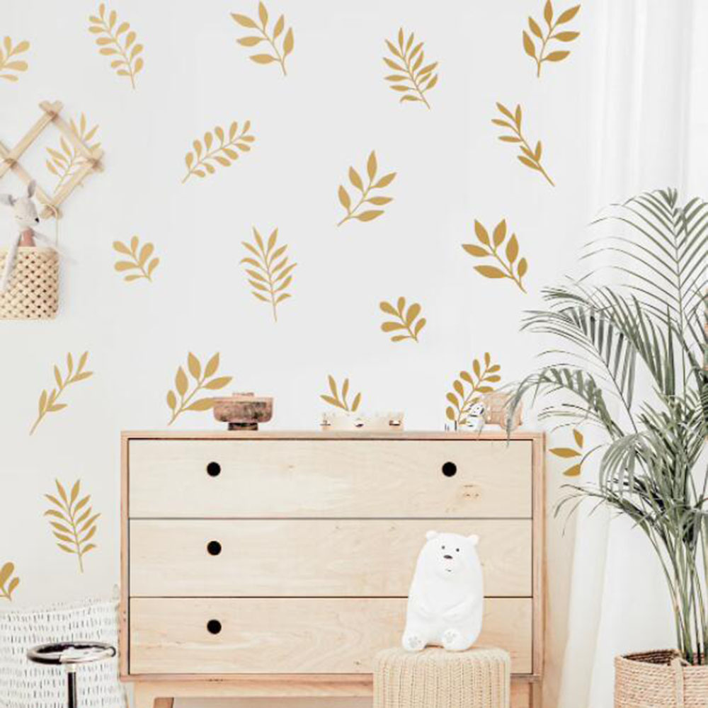 Autocollant mural botanique en - Baby Nursery Plants avis et prix