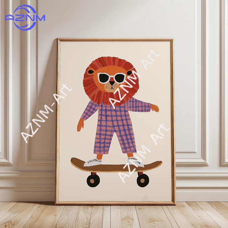 Affiche de skateboard amusante - Baby Nursery Artwork avis et prix