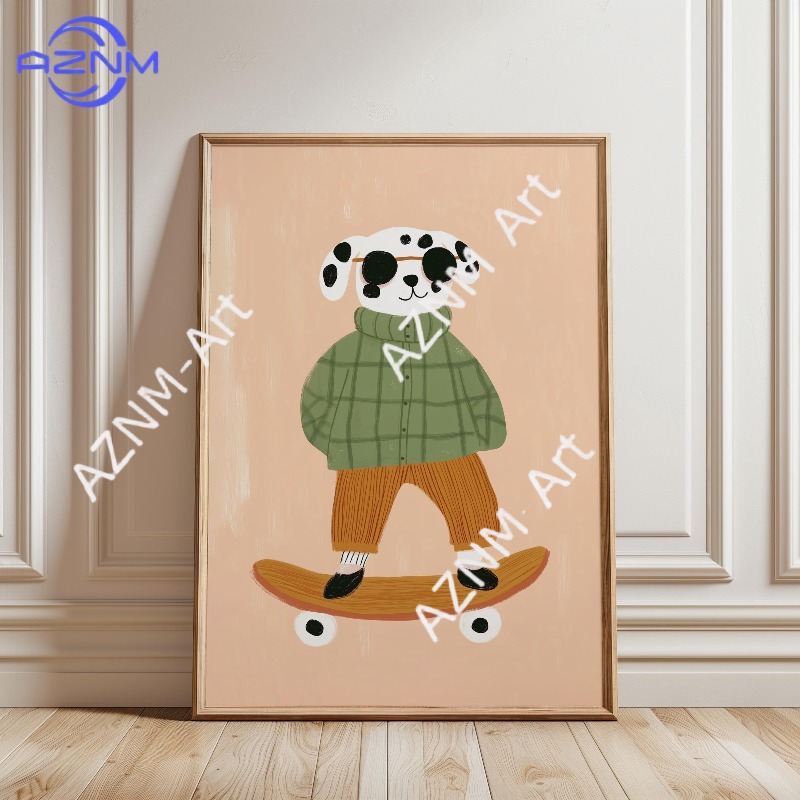 Affiche de skateboard amusante - Baby Nursery Artwork avis et prix