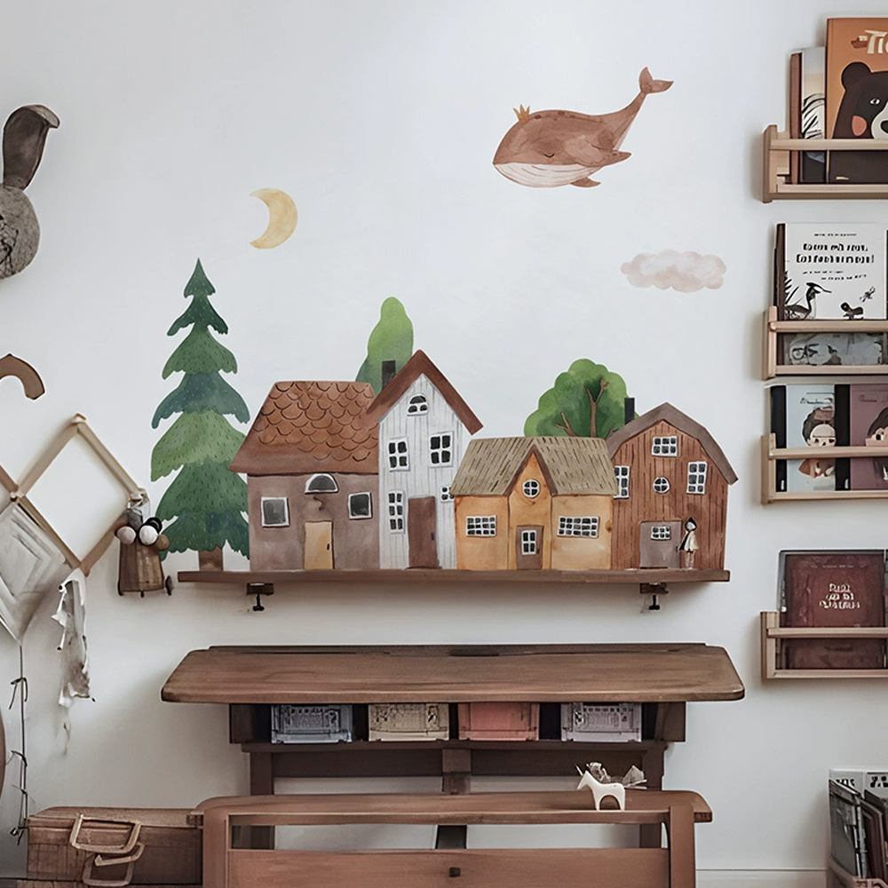 Tissu dessin animé forêt Vinta - Baby Nursery Wall Art avis et prix