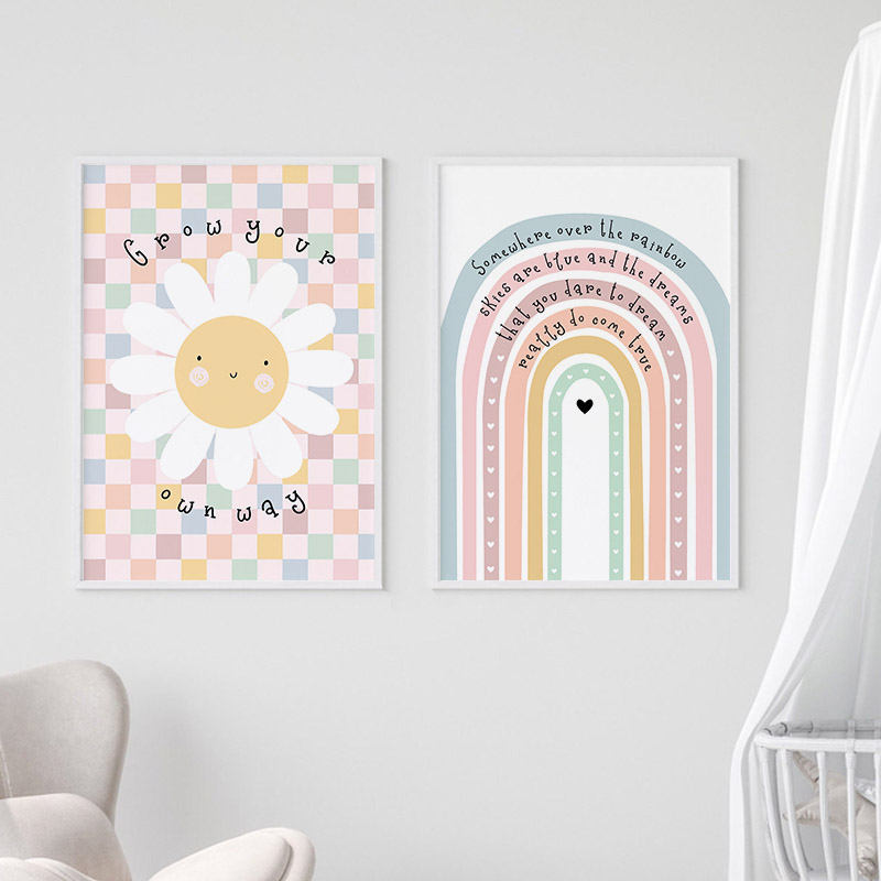 Toile d'art mural avec soleil, - Baby Nursery Wall Art avis et prix