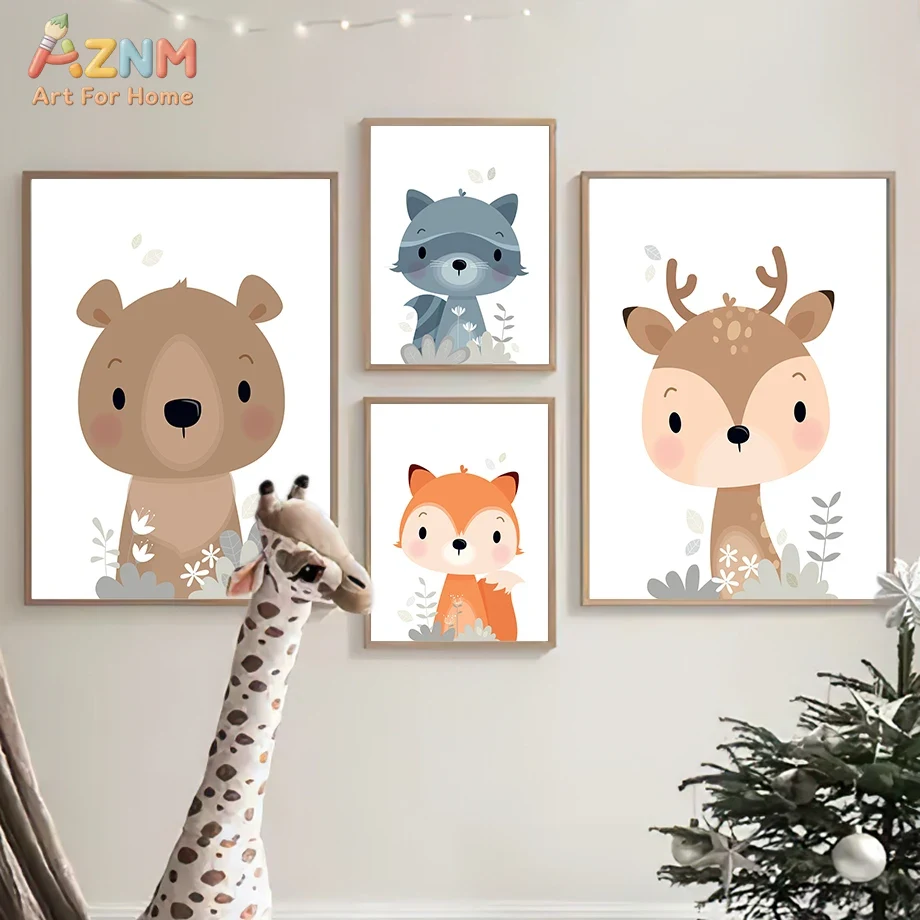 AZNM Décoration murale en toil - Baby Nursery Plants avis et prix