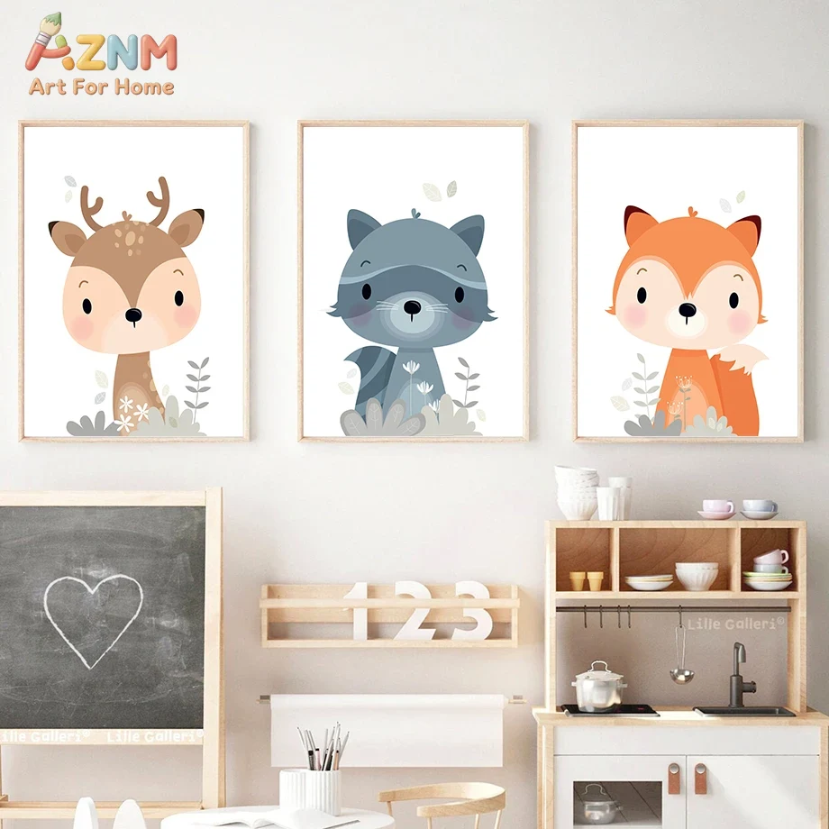 AZNM Décoration murale en toil - Baby Nursery Plants avis et prix
